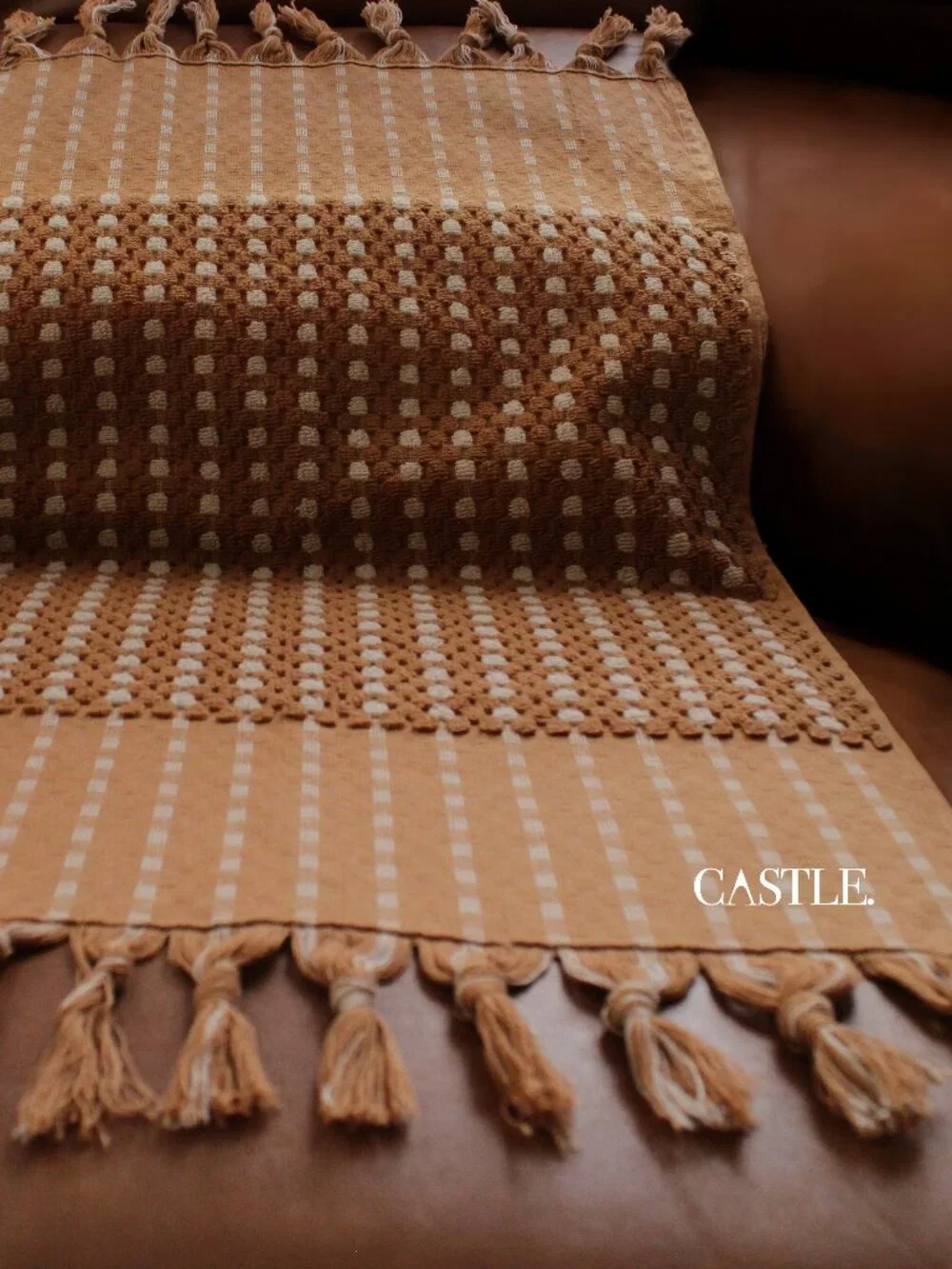 CASTLE. x SAARDÉ Terracotta Turkish Cotton Hand Towel